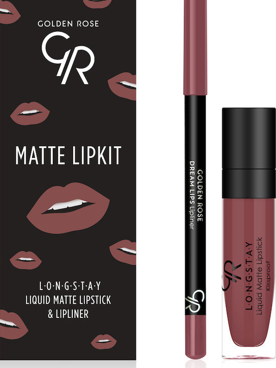 Golden Rose Matte LipKit Комплект за грим за ус...