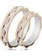 Maschio Femmina Famous Couple Wedding Rings Bicolour 14K