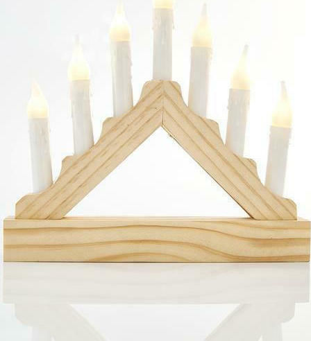 Eurolamp Χριστоулгенски свещи и свещници Свещ Бял На батерия 22x21.5см.