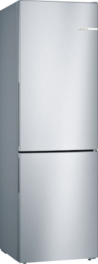 Bosch Fridge-Freezer 308lt H186xW60xD65cm Metal Look KGV36VLEAS