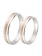 Maschio Femmina Eternity Wedding Rings Bicolour 14K