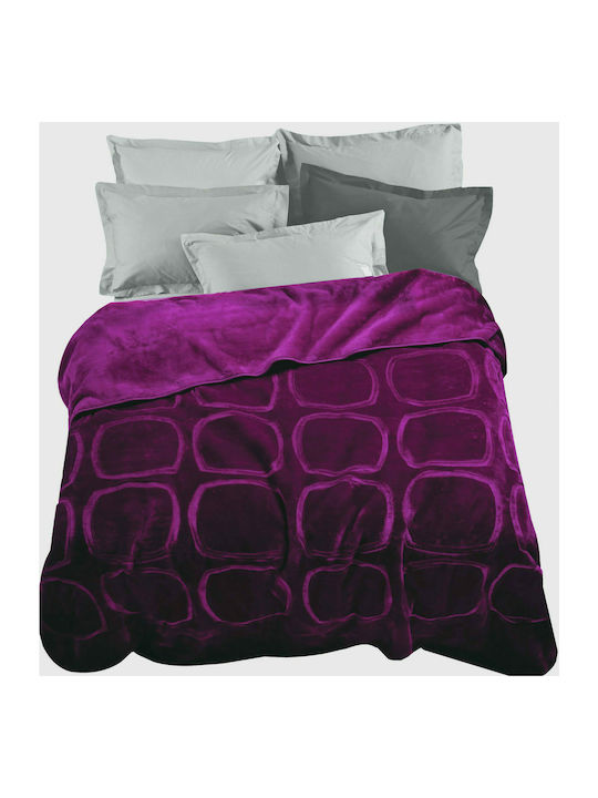 Marwa Samtige Decke Moni 160x220cm Lila