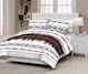 Le Blanc Sheet Sets Double with Elastic 150x200+20cm. San Fransisco Brown 4pcs