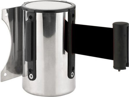 Next Systems Wall Mounted Columns Black Retractable 4m WSBL-400