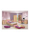 Spielzimmer Zwei Türen Kinderkleiderschrank mit 2 Schubladen Sonoma-Rosa 80x50x180cm