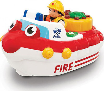 WoW Toys Felix Το Πυροσβεστικό Σκάφος Boot Feuerwehrauto für 3++ Jahre W01017