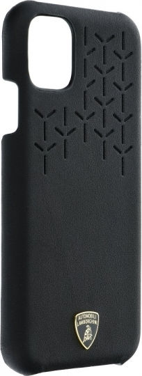 Lamborghini Ursus D2 Задна корица Кожа Черен (iPhone 11 Pro Max)