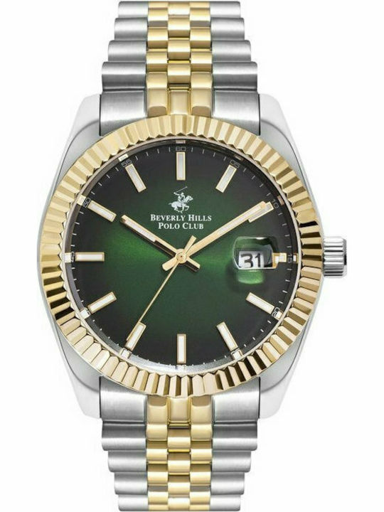 Beverly Hills Polo Club Ανδρικό Ρολόι 41mm Μπατ...