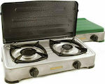 Calfer Gas Countertop Burner Flüssiggas Double Inox