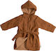 Done by Deer Kids Hooded Bathrobe Sea Friends Mustard BR75091