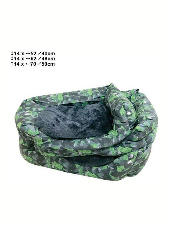 AGC Set Fabric Sofa Dog Bed Green 70x50cm 3pcs