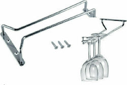 GTSA Metallic Mounted Glass Holder Rack with Length 44.5cm