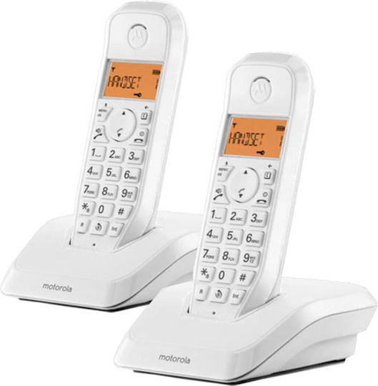 Motorola S1202 Telefon fără fir Duo Alb
