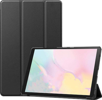 Tri-Fold Flip Cover Piele artificială Negru (Galaxy Tab A7)