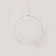 Aca Illuminated Christmas Metal Figure Ball Silver 30x30x30cm