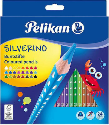 Pelikan Silverino Ξυλομπογιές Seturi de creioane colorate 24buc 257957