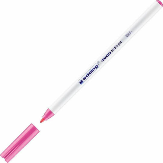 Edding Textile Pen 4600 Marker Pink Permanent for Fabric Round nose