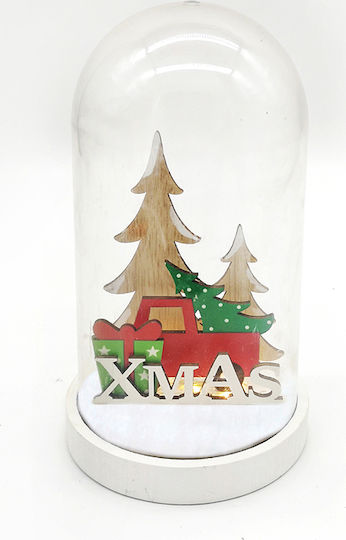Christmas Illuminated Decorative Jar 19x11x19cm LED Plastic 11x19cm