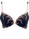 Luna Push Up Bra Black