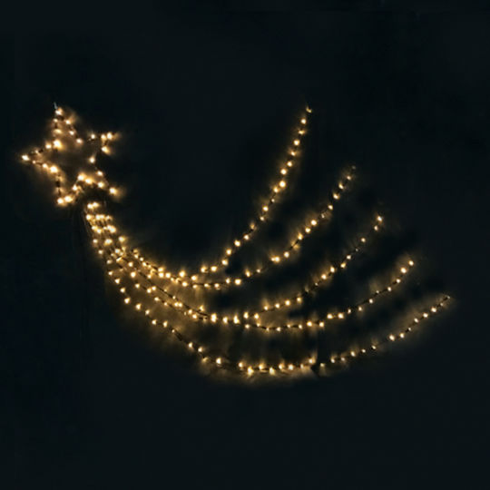 Aca Shooting Star Metal Illuminated Christmas Decorative Pendant Star 30x30x500cm