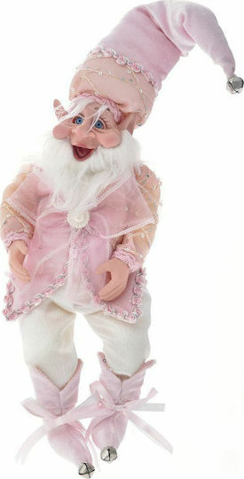 Iliadis Weihnachtliche Stoff Figur Elf Rosa Höhe 65cm Elf