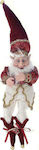 Iliadis Weihnachtsfigur Stoff Elf Rot 65x65cm