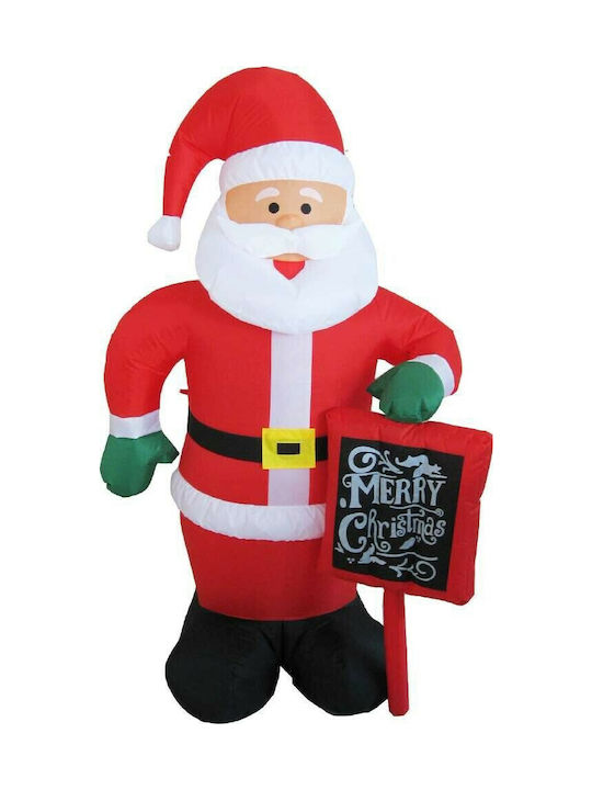 Outdoor Illuminated Santa Claus Electric Red 180cm