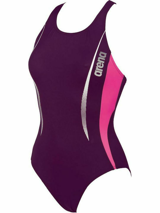 Arena Reindel Athletic One-Piece Swimsuit Purple