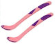 Kiokids Baby Set with Spoons with Temperature Indicator made of Silicone Fuchsia 2pcs