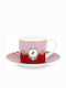 PiP Studio Love Birds Чаша Кафяв от Порцелан Red-Pink 200мл
