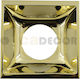 Aca Platz Kunststoff Rahmen für Spots G90461C Molly Gold 14x14cm.