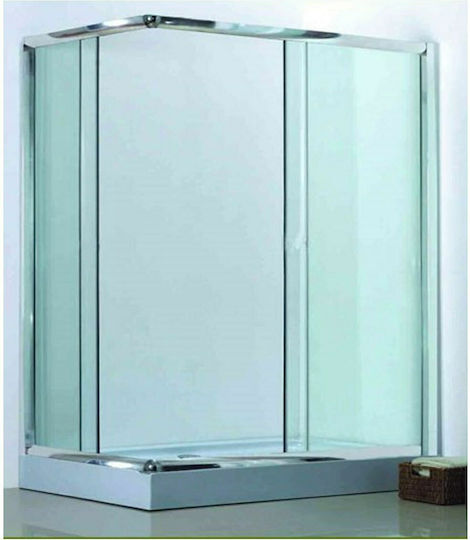 Gloria Paral Кабинет Душ с Плъзгащи се Врата 70x90x180см Прозрачно стъкло