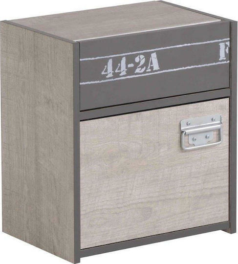 Lab Детска нощна шкафче Дърво Кафяв 40x28x45см