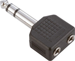 Adam Hall 7545 6.3mm männlich zu 3.5mm 2x weiblich Adam Hall 7545 6.3mm männlich zu 3.5mm 2x weiblich
