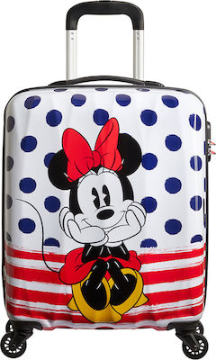 American Tourister Legends Spinner 55/20 Minnie Mouse Polka Dot Kinder Kabinenreisekoffer Hartschale mit 4 Räder Höhe 55cm