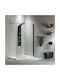 Devon Iwis Walk-In Διαχωριστικό Ντουζιέρας 97-99x200cm Clean Glass Black Matt