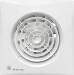 S&P 100CZ 12V White De perete Ventilator de Baie 100mm Alb