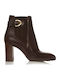 Sante Women's Ankle Boots with High Heel Brown