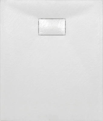 vidaXL Rectangular Acrylic Shower White 90x70x2.6cm