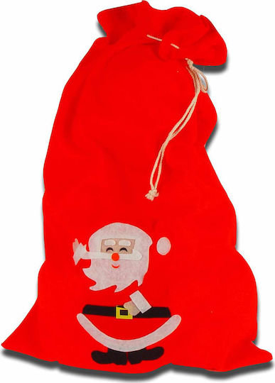 Fun World Felt Crăciun Sac pentru Cadou Roșu 60cm.
