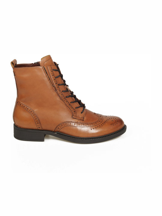 Tamaris Women's Leather Boots Tabac Brown