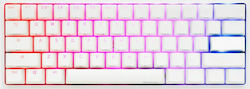 Ducky One 2 Mini RGB Gaming Μηχανικό Πληκτρολόγιο 60% με Cherry MX Brown διακόπτες και RGB φωτισμό (Αγγλικό US) Λευκό