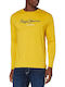 Pepe Jeans Eggo Men's Long Sleeve Blouse Yellow