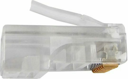 Central Βύσμα RJ-45 male Διάφανο (010429)