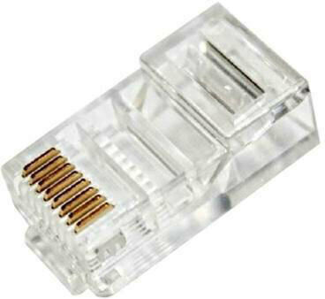 Equip Stecker RJ-45 männlich 100Stück Transparent (121143)