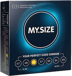My Size Condoms 53mm 3pcs 53mm Natural