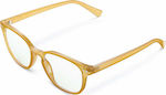 Meller Bio Banna Acetate Blue Light Blocking Glasses in Portocaliu Color B-F-AMBER