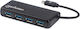 Manhattan IUSB31C-HUB430M USB Хъб с 4 USB 3.2 Порта и USB-C Връзка