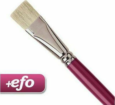 +Efo Πινέλο Πλακέ Plaque Paint Brush Χοιρινό Νο 4 No4