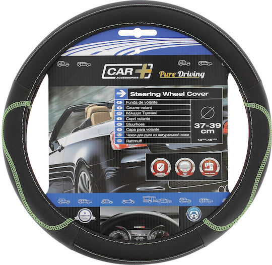 Car+ Car Steering Wheel Cover Hybrid with Diameter 37-39cm Synthetic Multicolour 2505HYG